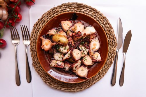 Pulpo al ajillo y gambones<span class="subtitulo-producto"> (450gr)</span>
